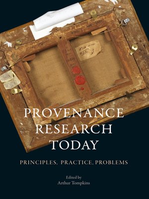 cover image of Provenance Research Today